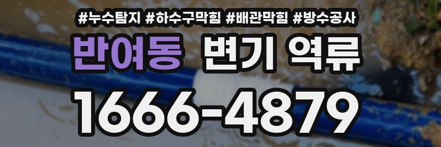 반여동 변기 역류
