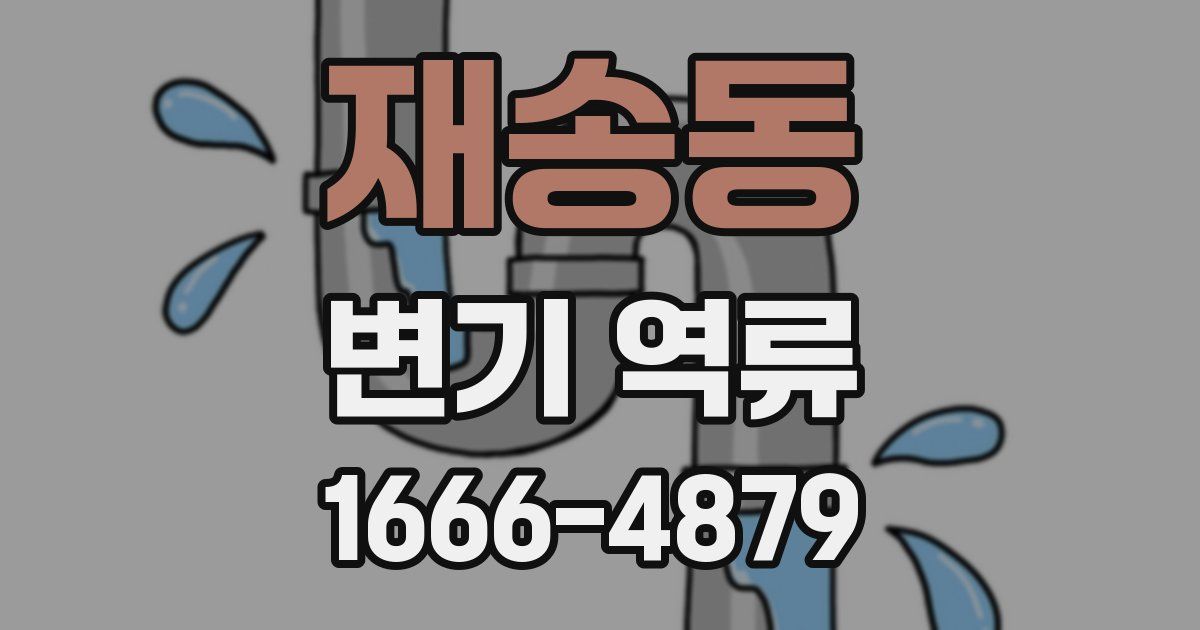 재송동 변기 역류