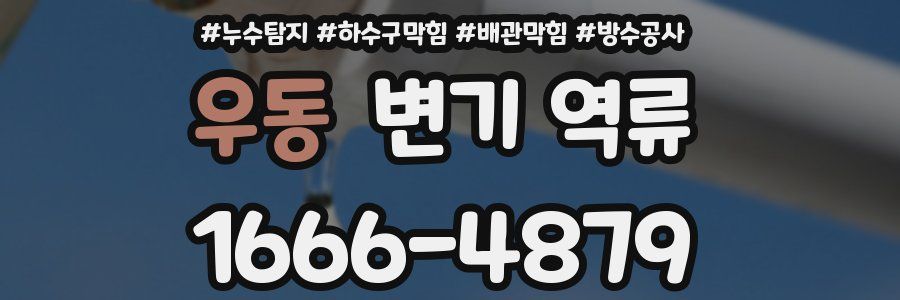 우동 변기 역류