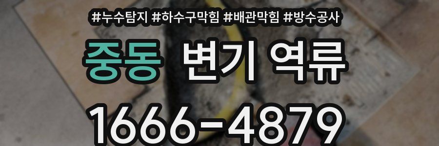 중동 변기 역류