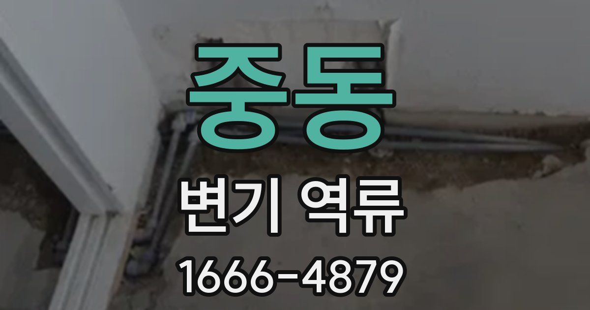 중동 변기 역류