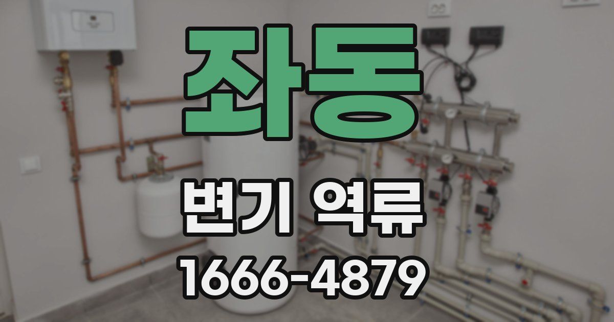 좌동 변기 역류