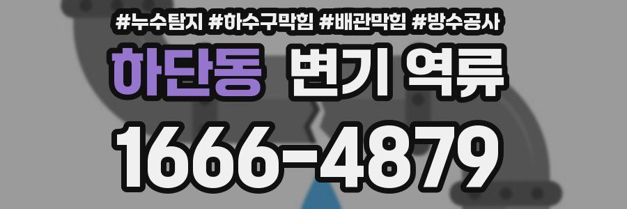 하단동 변기 역류