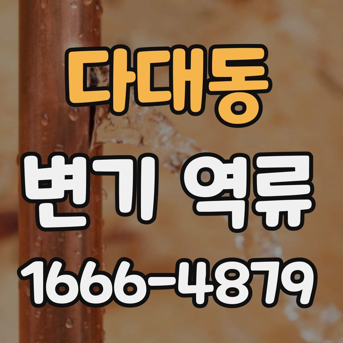 다대동 변기 역류