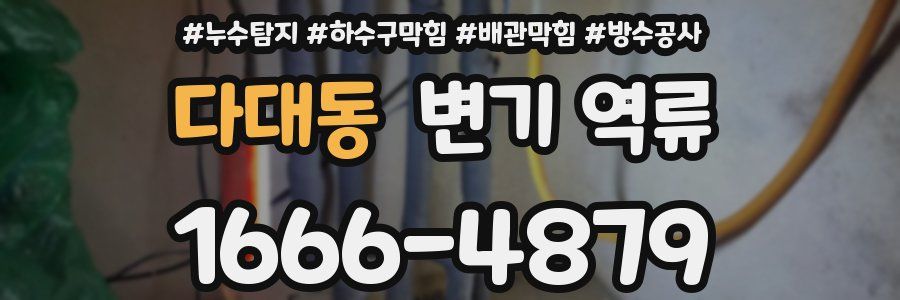 다대동 변기 역류