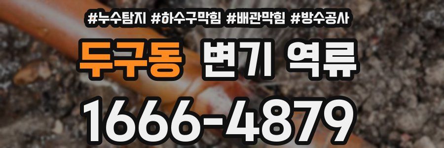두구동 변기 역류