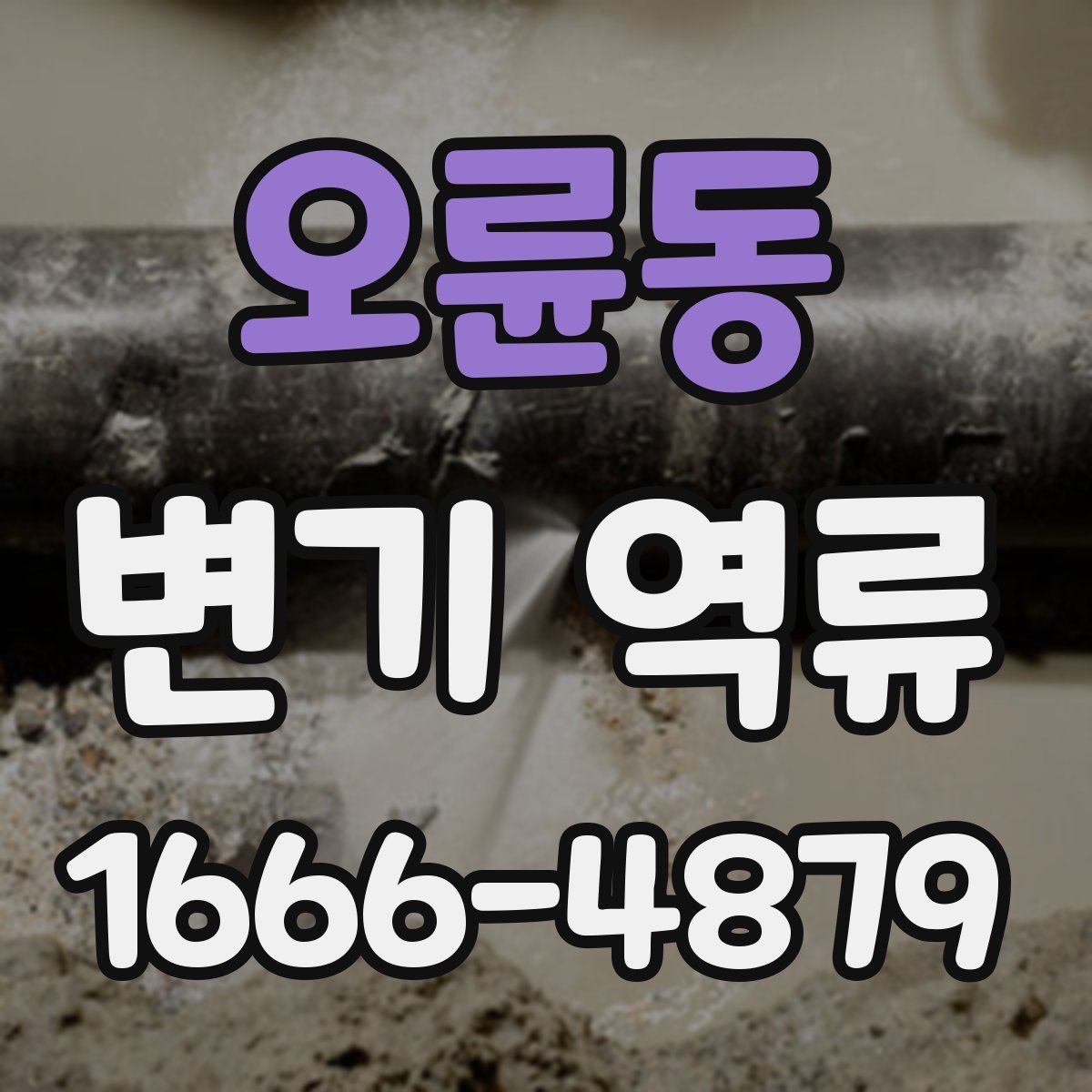 오륜동 변기 역류