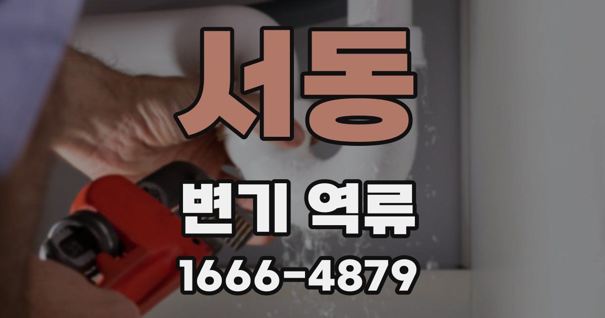 서동 변기 역류
