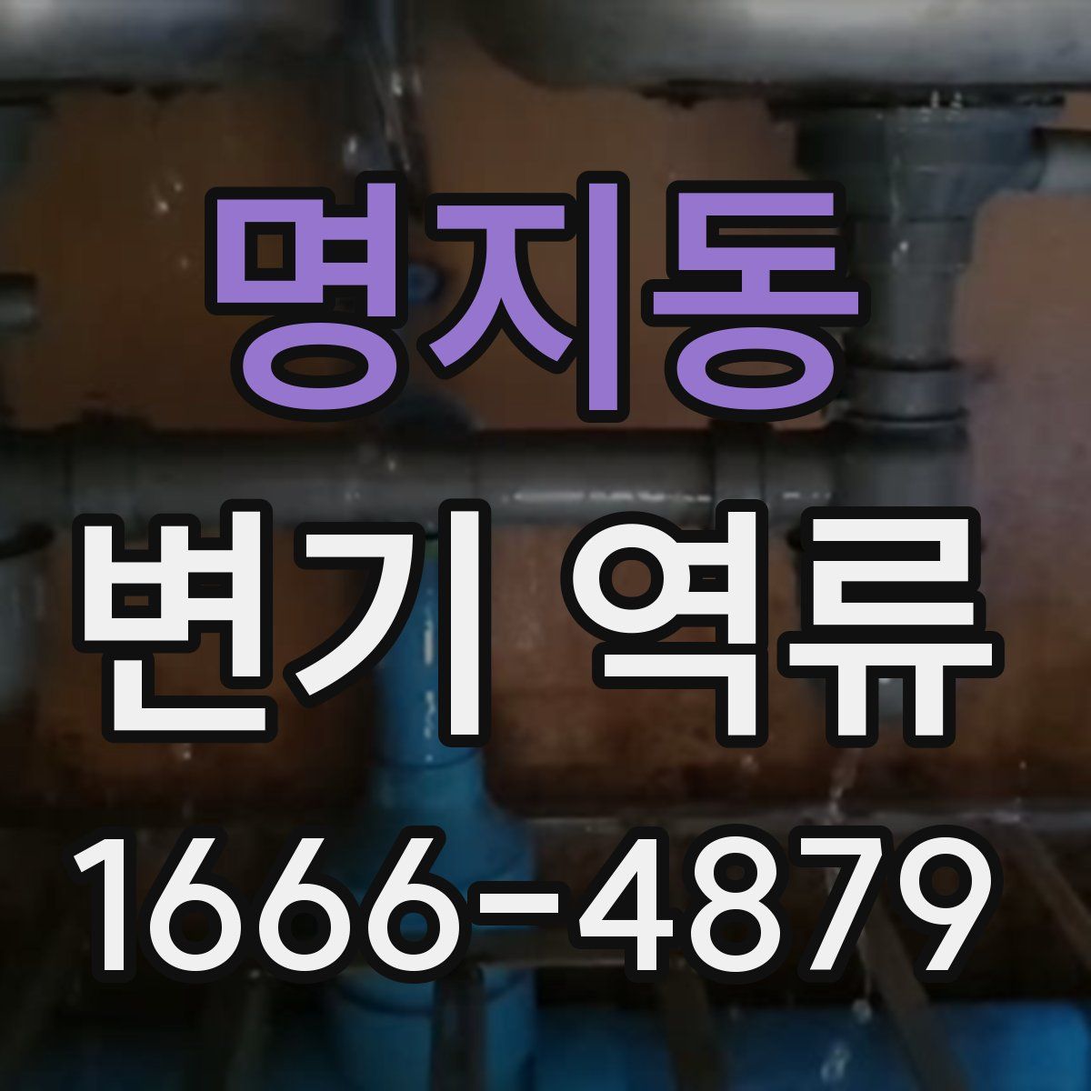 명지동 변기 역류