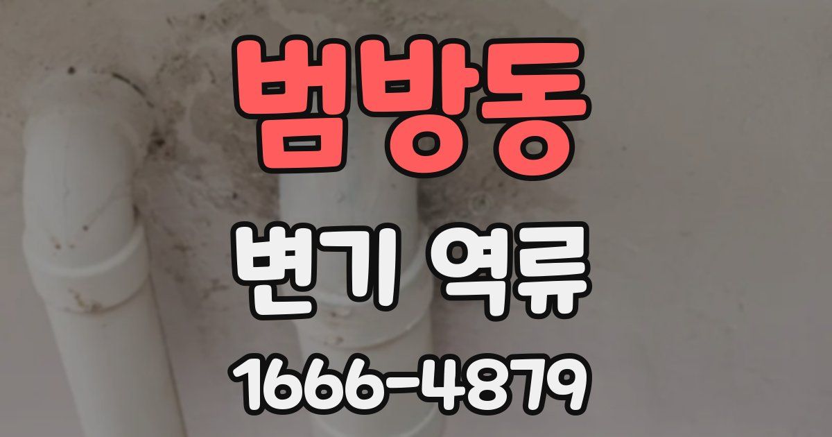 범방동 변기 역류
