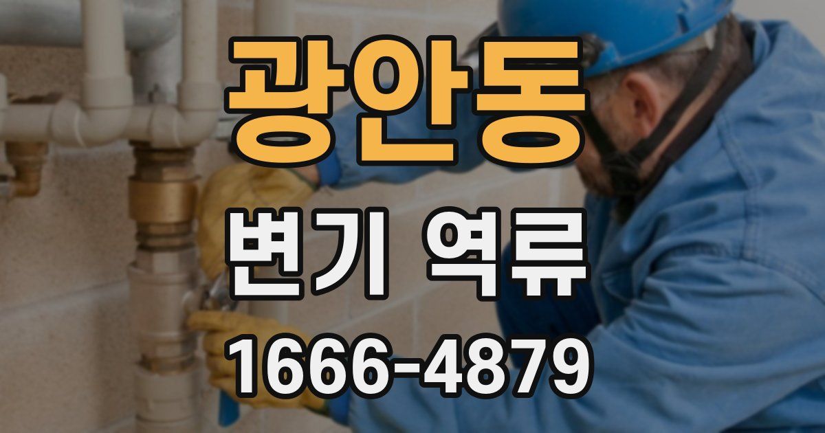 광안동 변기 역류