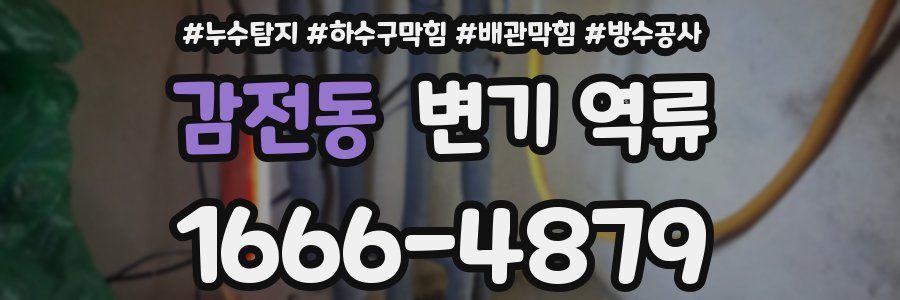 감전동 변기 역류
