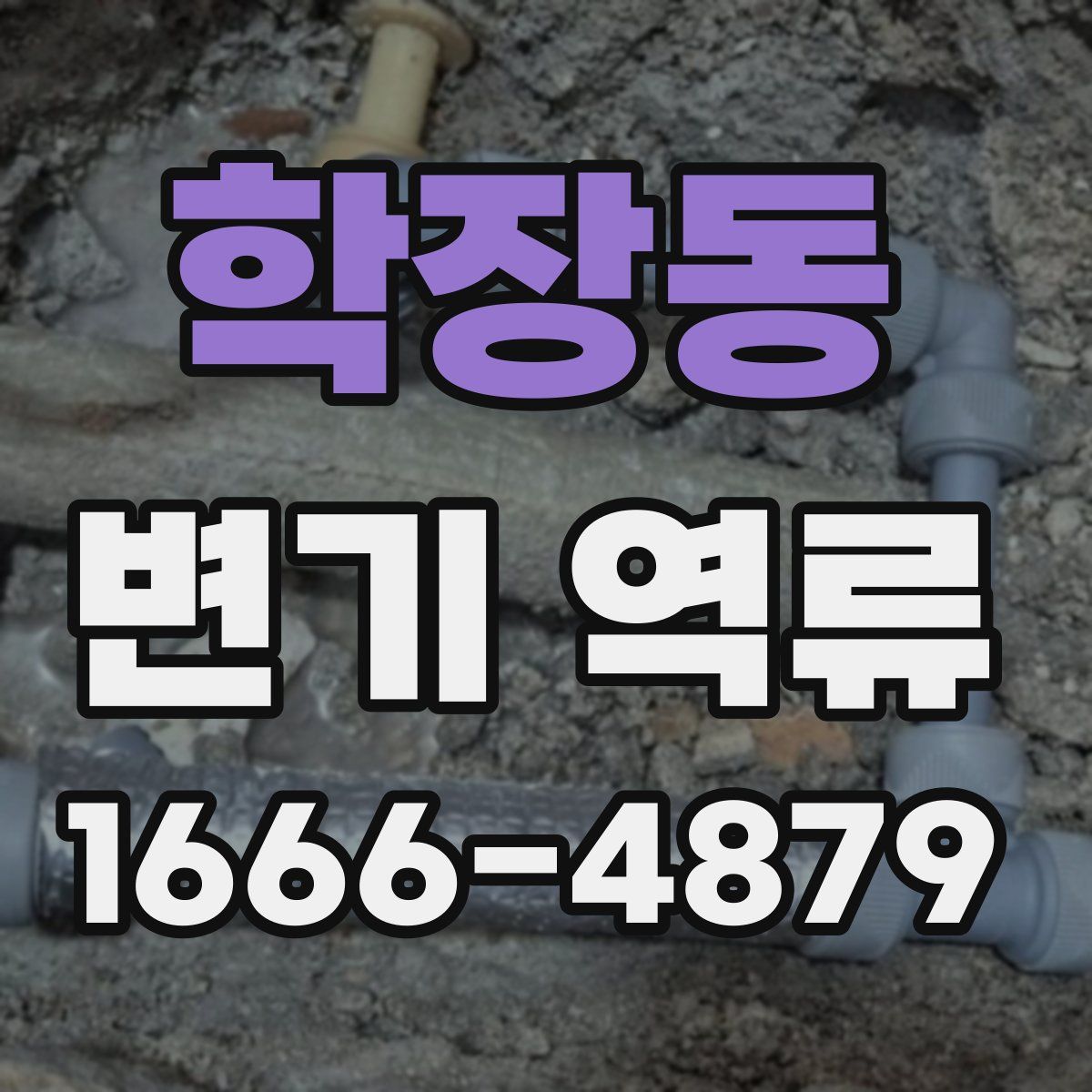 학장동 변기 역류