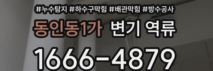 동인동1가 변기 역류