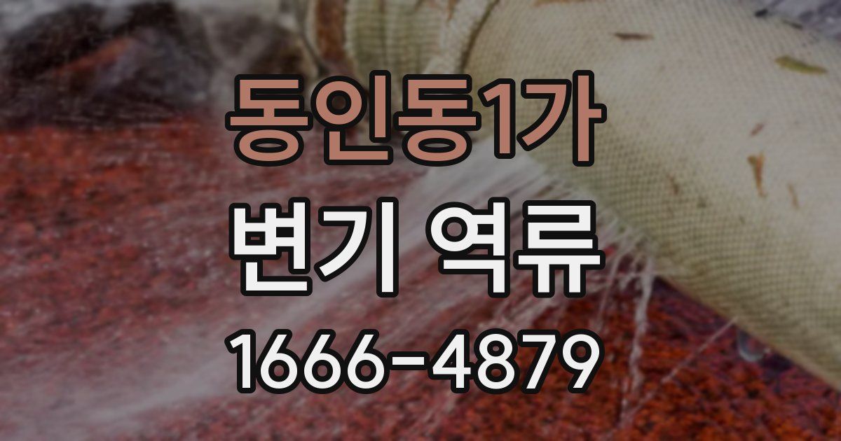 동인동1가 변기 역류