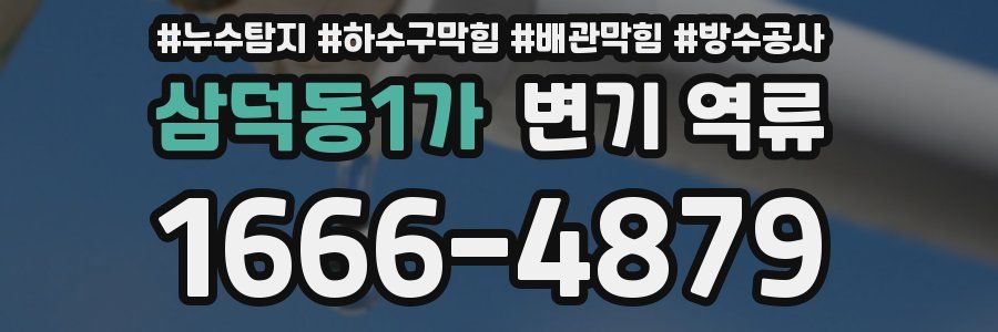 삼덕동1가 변기 역류