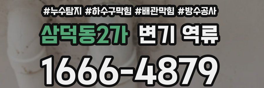 삼덕동2가 변기 역류