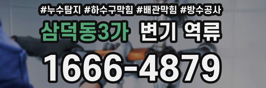 삼덕동3가 변기 역류