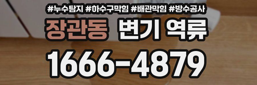장관동 변기 역류