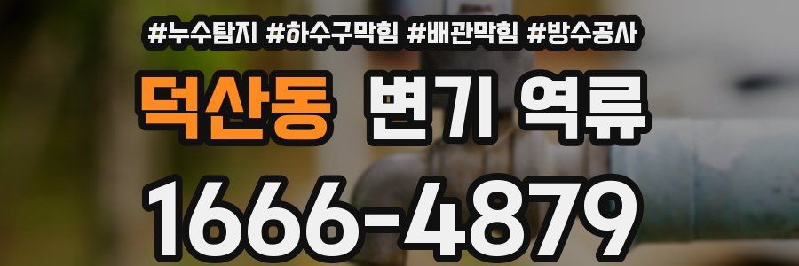 덕산동 변기 역류
