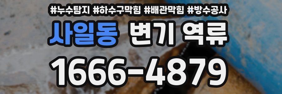 사일동 변기 역류