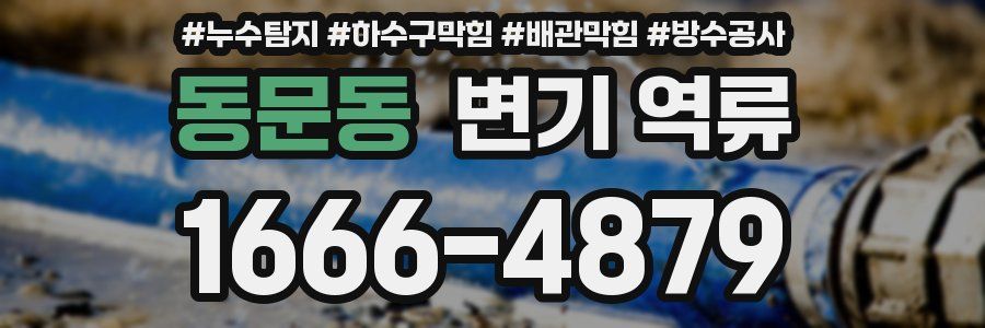 동문동 변기 역류