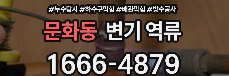 문화동 변기 역류