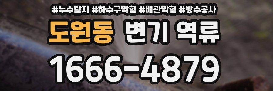 도원동 변기 역류