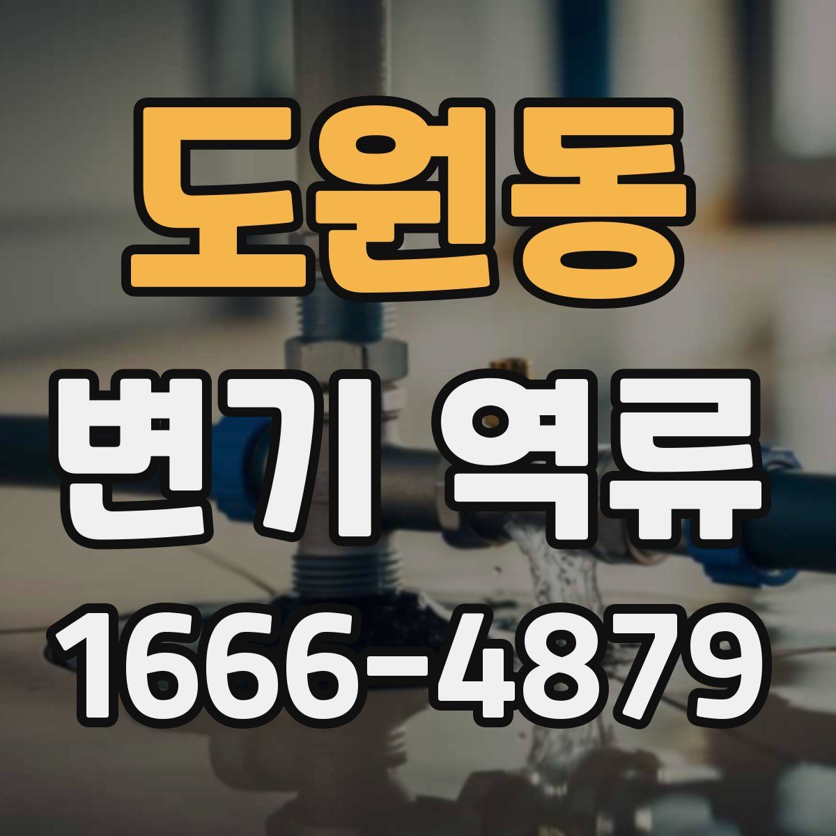 도원동 변기 역류