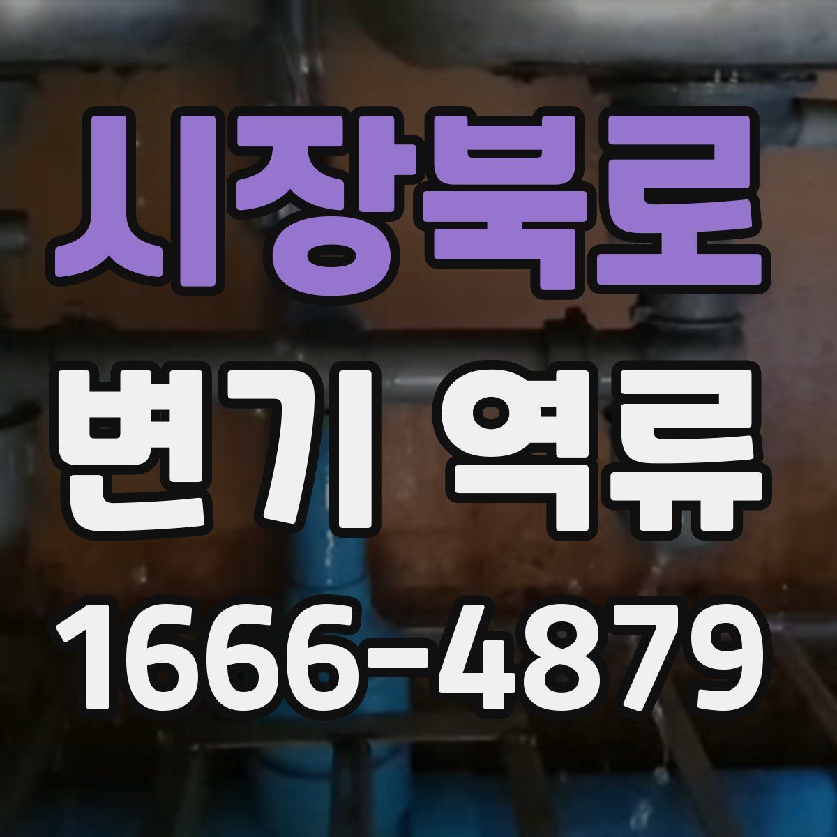 시장북로 변기 역류