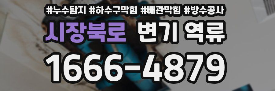 시장북로 변기 역류