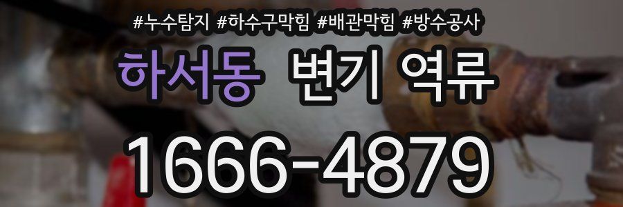 하서동 변기 역류