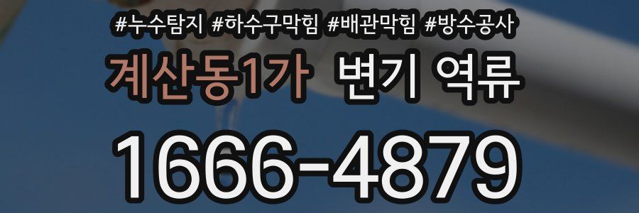 계산동1가 변기 역류