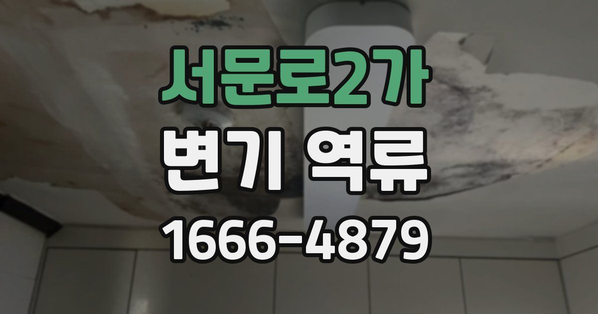 서문로2가 변기 역류