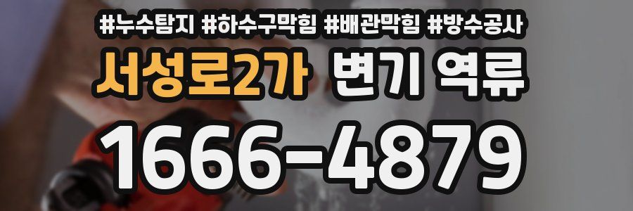 서성로2가 변기 역류