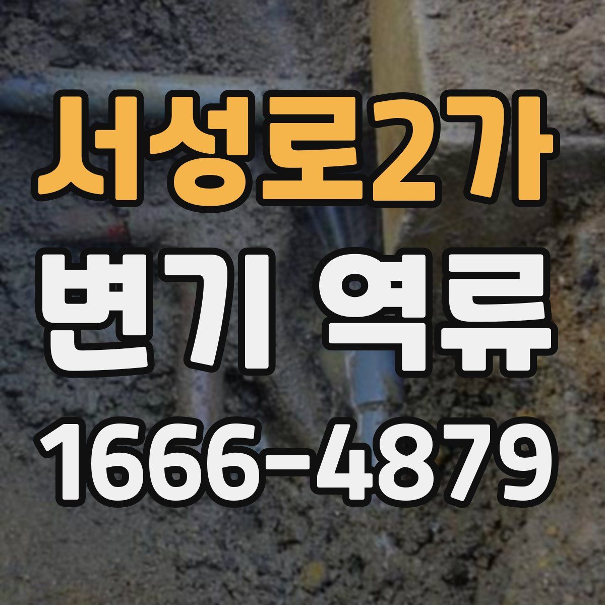 서성로2가 변기 역류