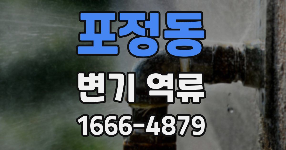 포정동 변기 역류