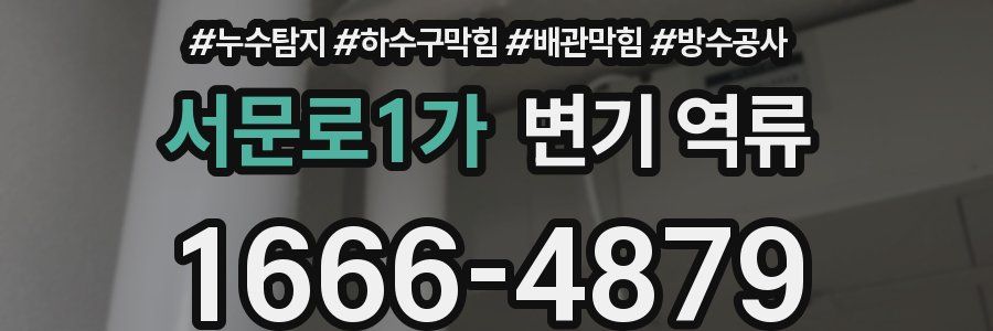서문로1가 변기 역류