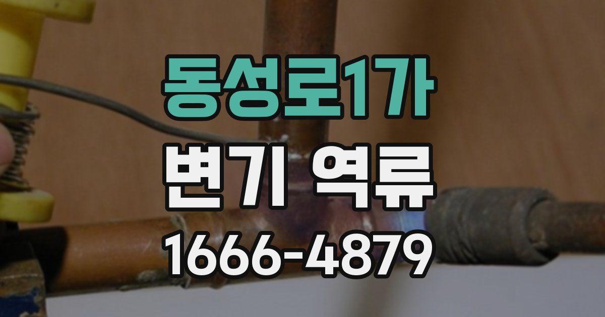동성로1가 변기 역류