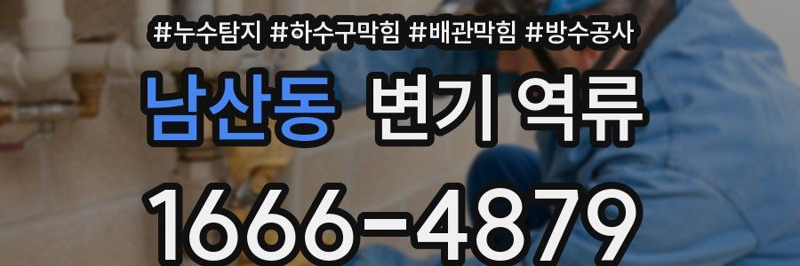 남산동 변기 역류