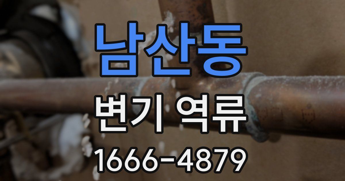 남산동 변기 역류