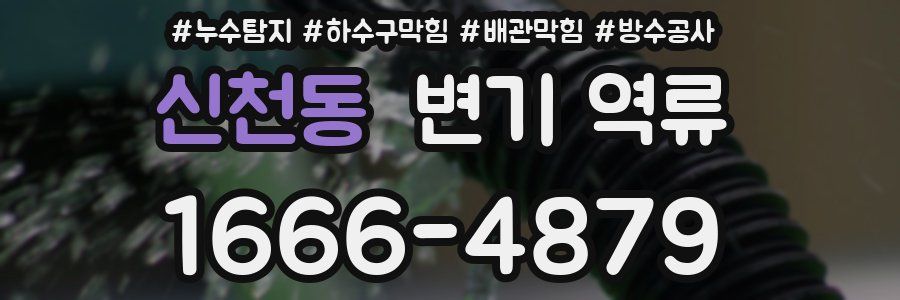 신천동 변기 역류