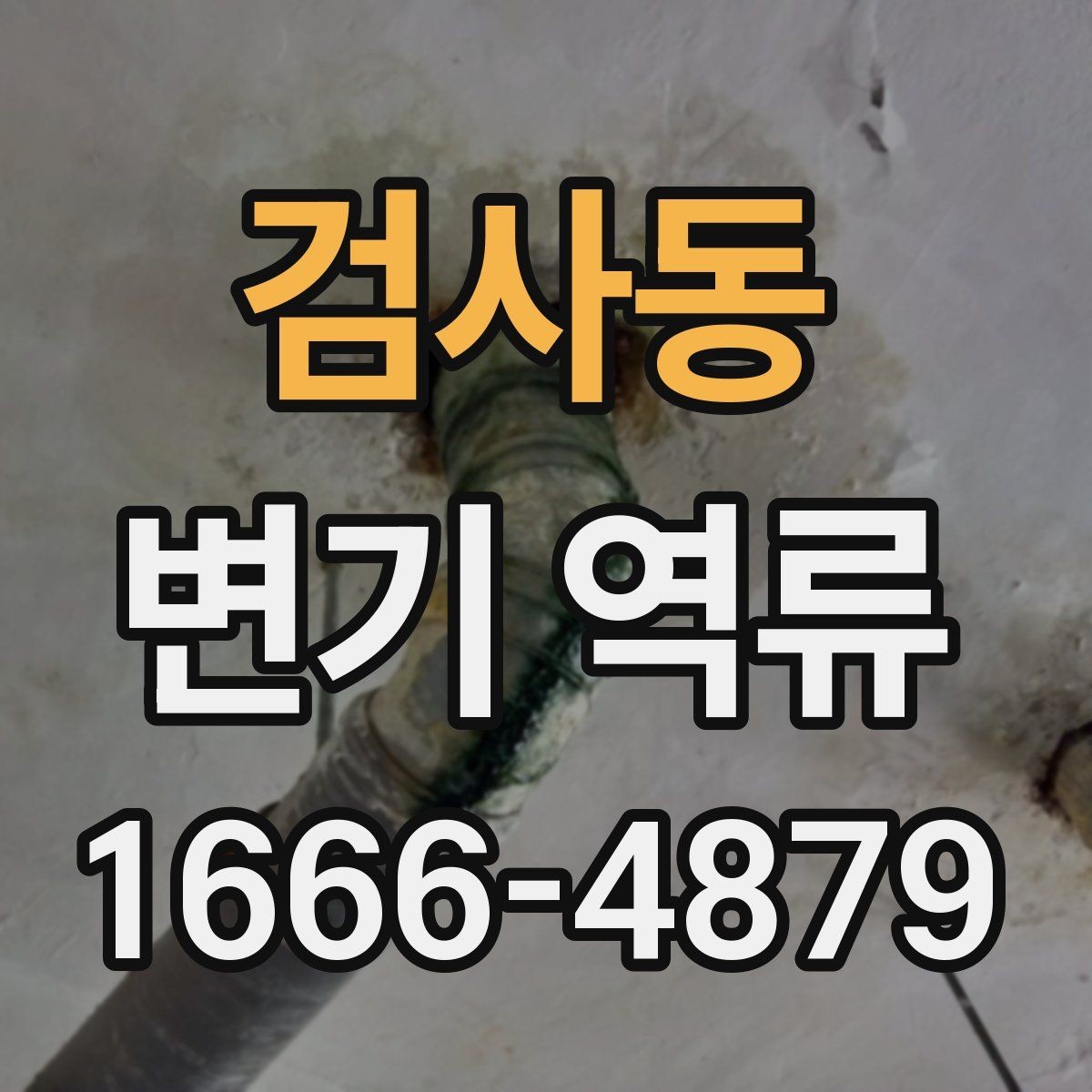 검사동 변기 역류 물이 역으로 흐를 때 확인할 배관 상태