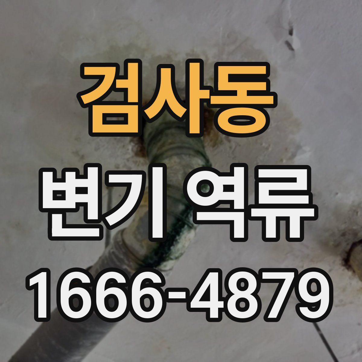 검사동 변기 역류