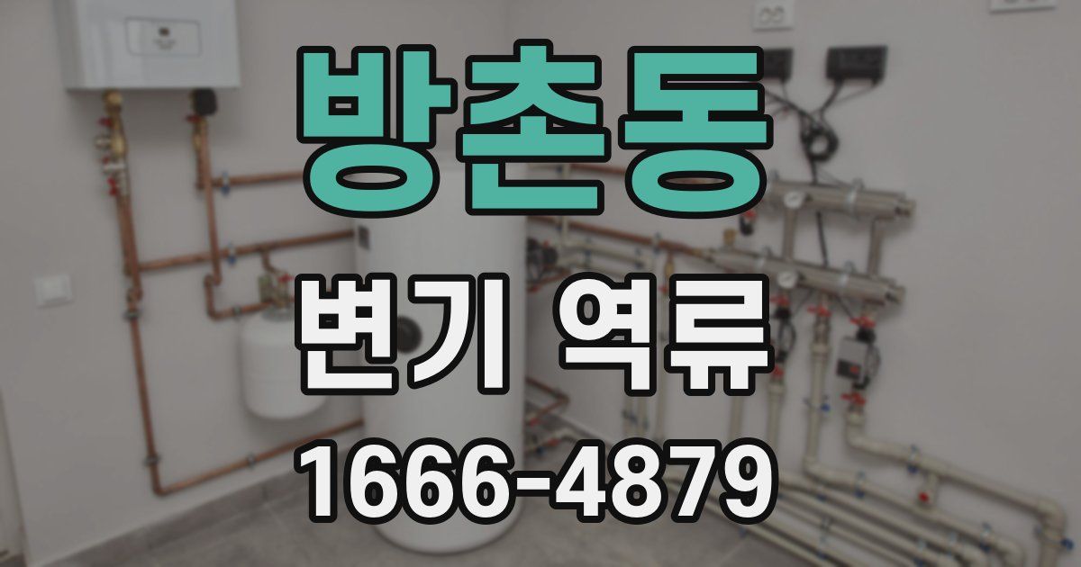 방촌동 변기 역류
