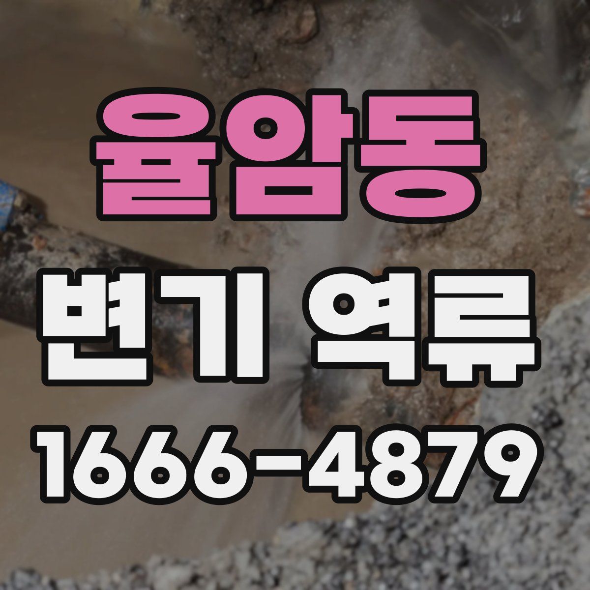 율암동 변기 역류
