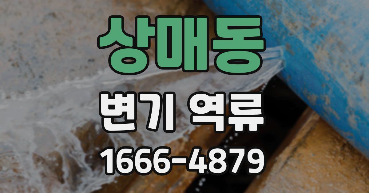 상매동 변기 역류