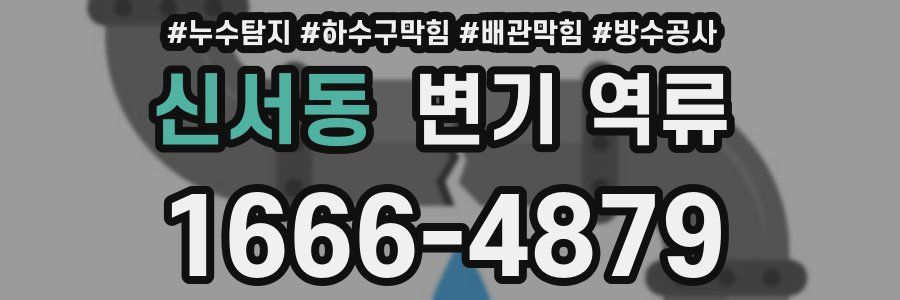 신서동 변기 역류