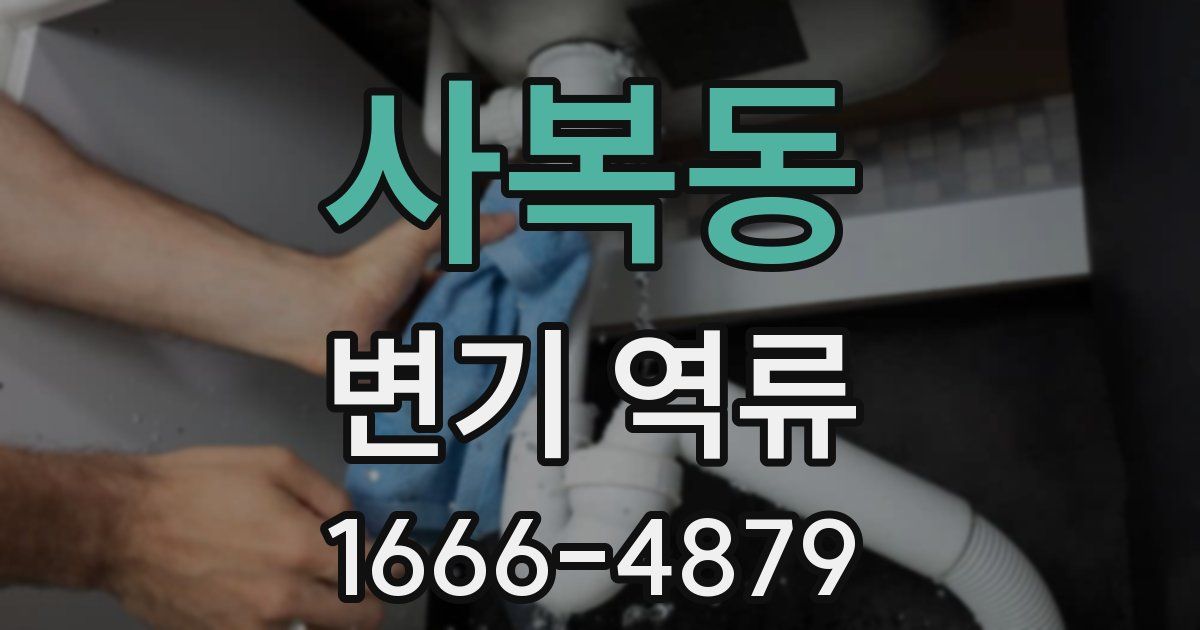 사복동 변기 역류
