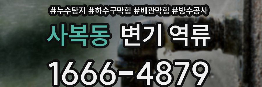 사복동 변기 역류